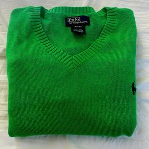 Green Ralph Lauren V-Neck sweater